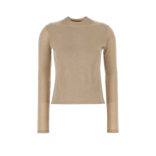 Mock-Neck Knit Sweater