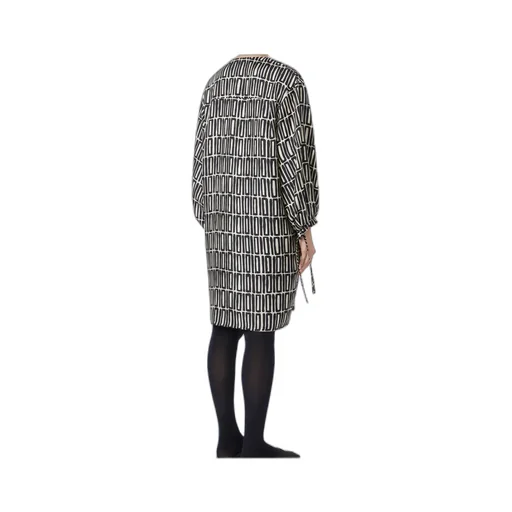 Printed Silk Twill Dress