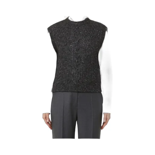 Alpaca And Lurex Gilet