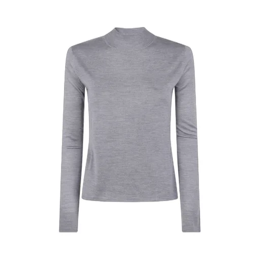 Mock-Neck Knitted Jumper