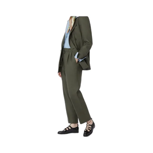 Belted Cashmere Trousers