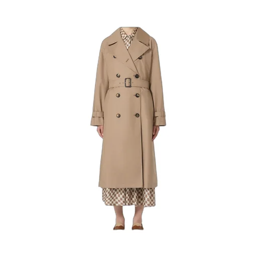 The Cube Fiorito Double-Breasted Belted Coat