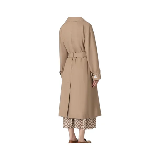 The Cube Fiorito Double-Breasted Belted Coat