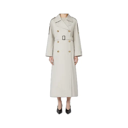 The Cube Double-Breasted Belted Coat