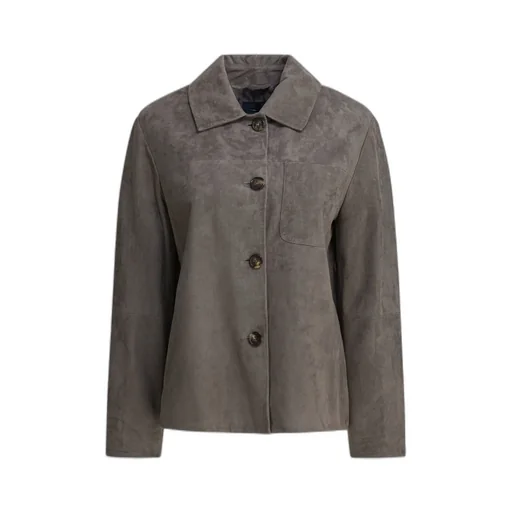 Long-Sleeved Button-Up Coat