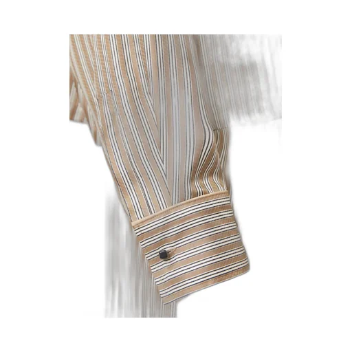 Printed Silk Cropped Shirt