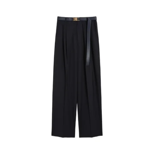 Bergamo Belted Pleated Trousers