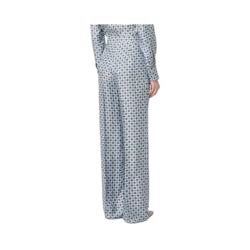 High-Waist Pattern-Printed Trousers