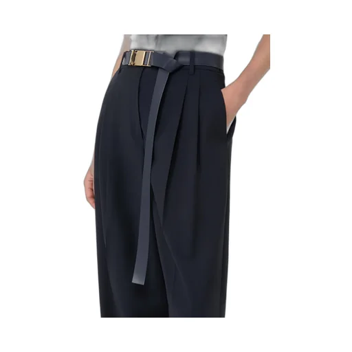 Bergamo Belted Pleated Trousers