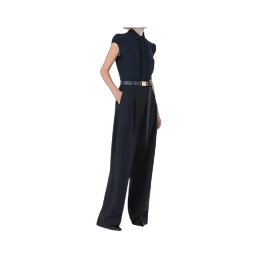 Bergamo Belted Pleated Trousers