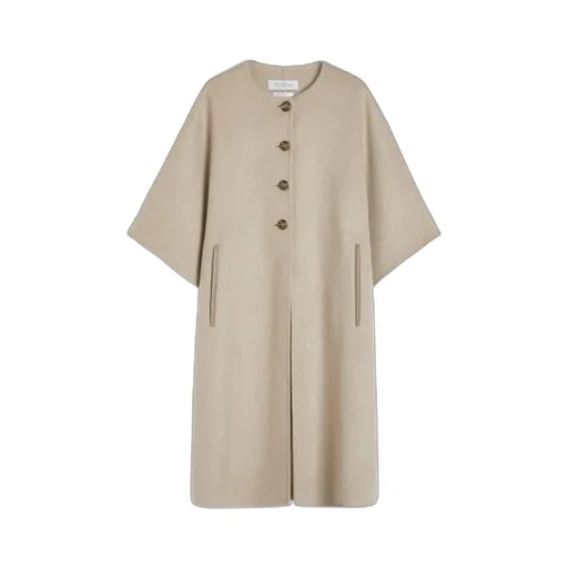 Long Cape In Cashmere Drap