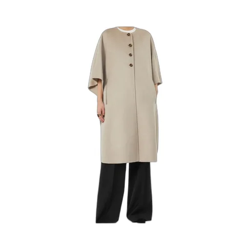 Long Cape In Cashmere Drap