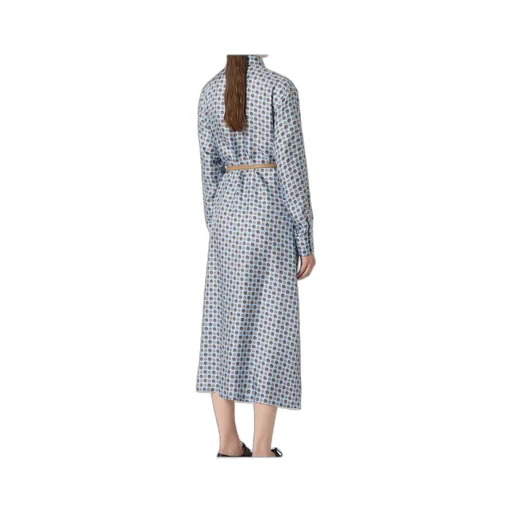 Printed Silk Shirt Dress