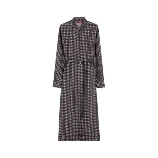 Mister Long-Sleeved Belted Dress