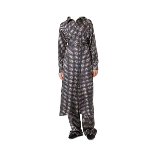 Mister Long-Sleeved Belted Dress