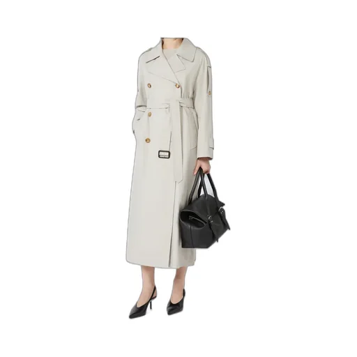 The Cube Double-Breasted Belted Coat