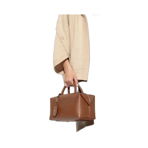 Holdallm Logo Stamp Zip-Up Tote Bag