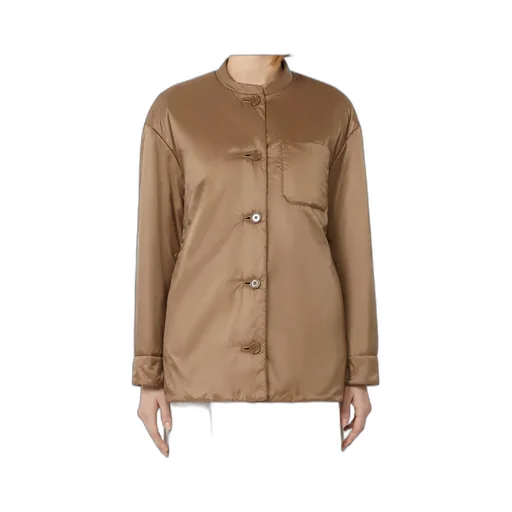 Padded Shirt Jacket In Water-Repellent Canvas