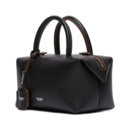 Small Natural Leather Bowler Bag