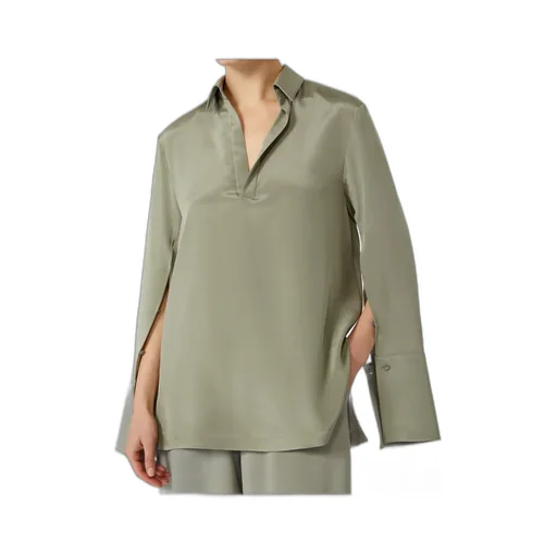 Stretch Silk Cady Blouse