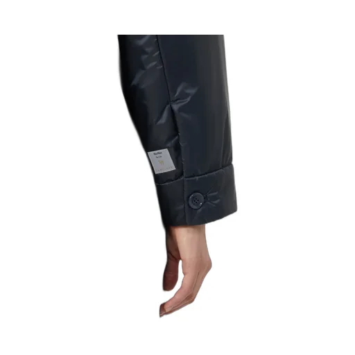 Padded Shirt Jacket In Water-Repellent Canvas
