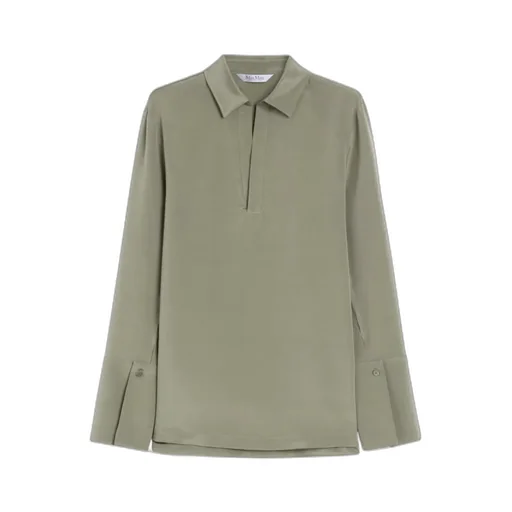 Stretch Silk Cady Blouse
