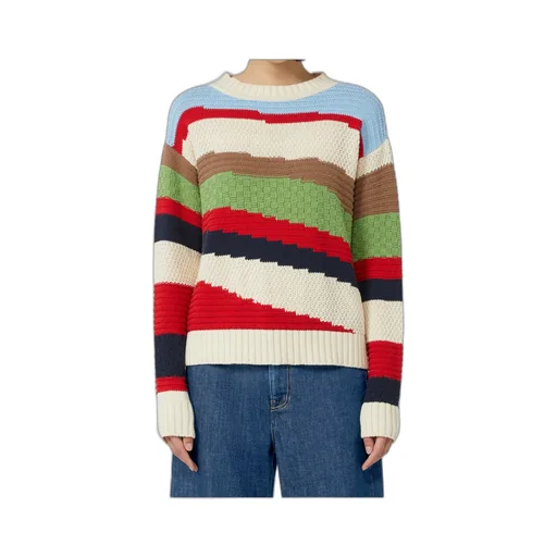 Weekend Multicolor Intarsia Knit Jumper