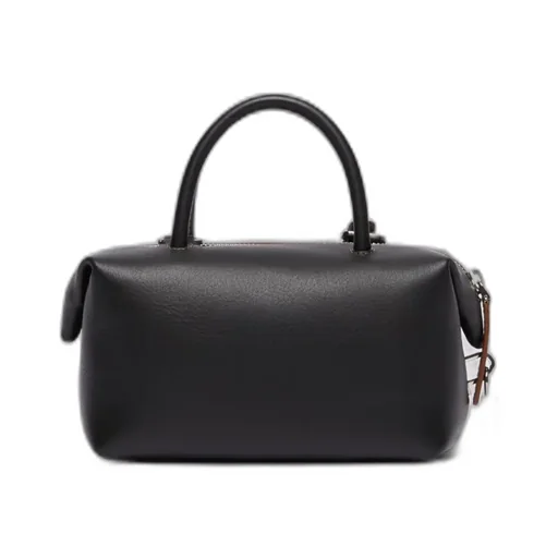 Small Natural Leather Bowler Bag