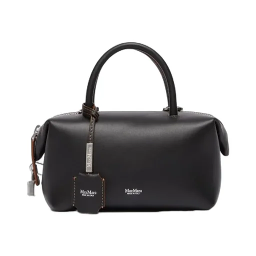 Small Natural Leather Bowler Bag