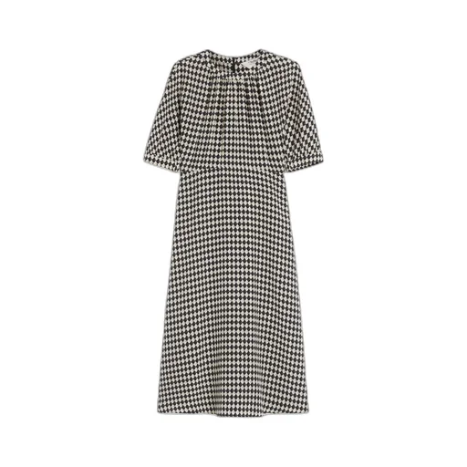 Printed Crepe De Chine Dress
