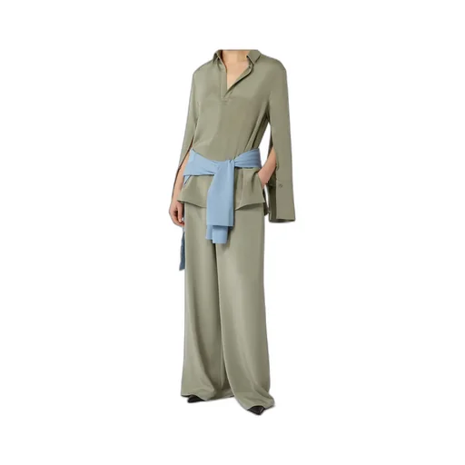Stretch Silk Cady Blouse