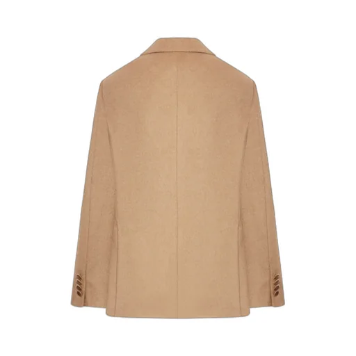 Double-Breasted Long-Sleeved Blazer