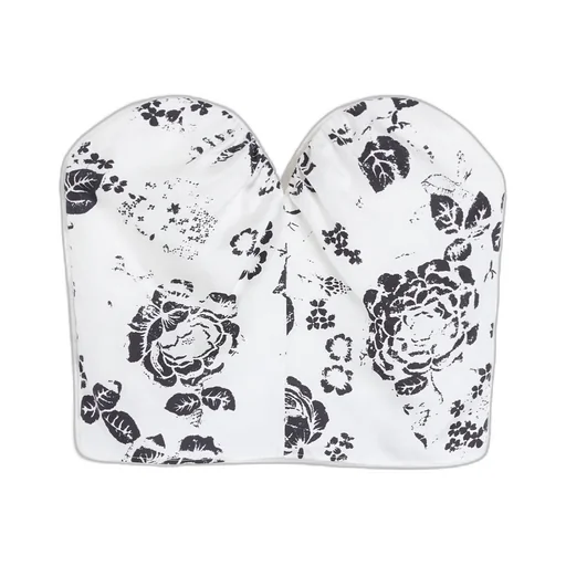 Printed Silk Corset Top