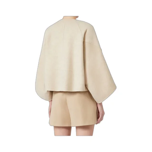 Wool And Cashmere Cloth Cropped Coat