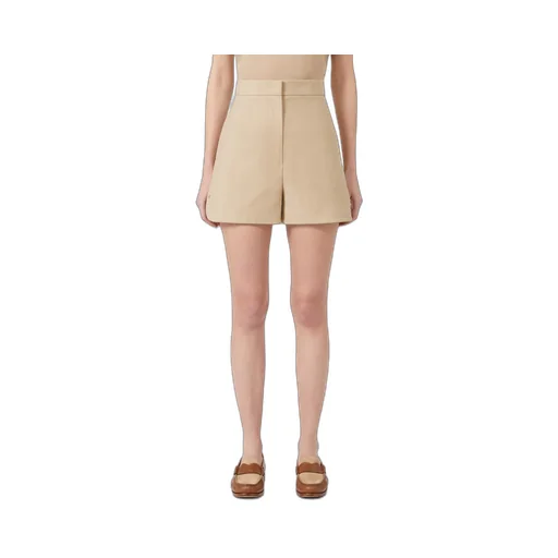 Double-Faced Cotton Canvas Shorts