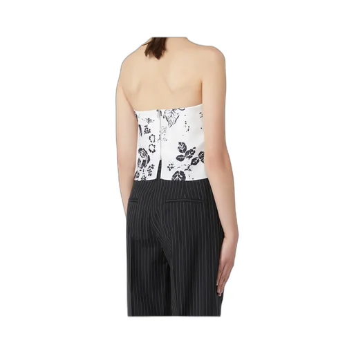 Printed Silk Corset Top