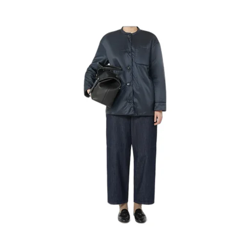 Padded Shirt Jacket In Water-Repellent Canvas