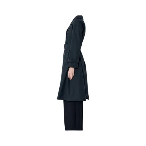 The Cube Fiorito Double-Breasted Belted Coat