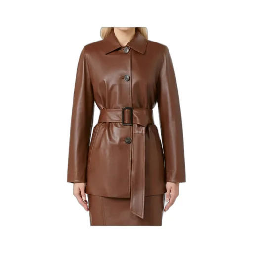 Studio Button-Up Belted Jacket