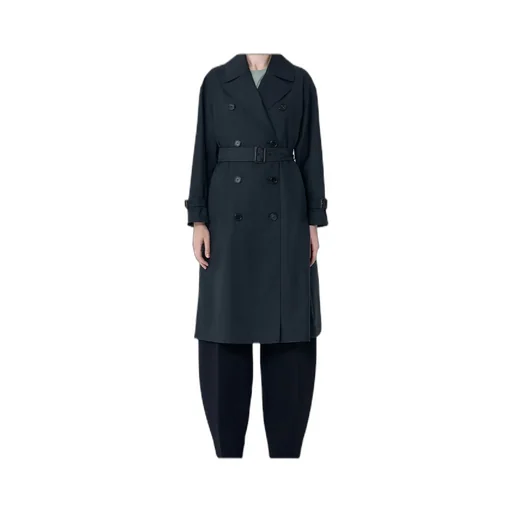 The Cube Fiorito Double-Breasted Belted Coat
