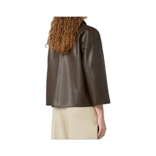 Boxy-Fit Nappa Leather Jacket