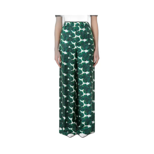 Printed Silk Trousers