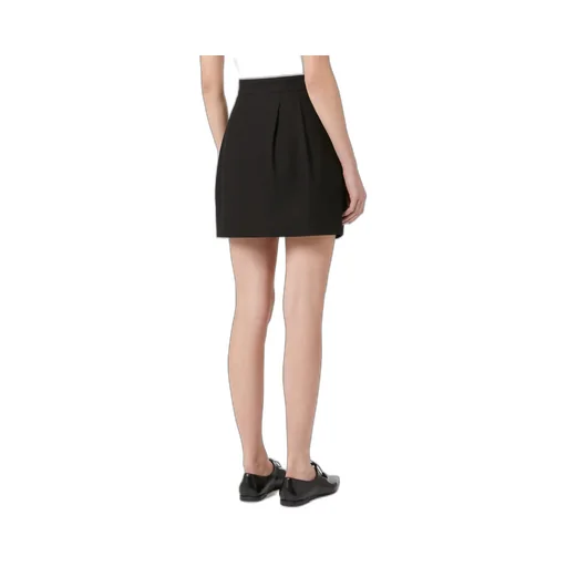 Short Cotton Twill Skirt