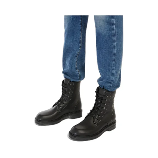 Leather Combat Boots