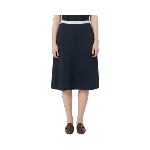Pleated Jersey Skirt