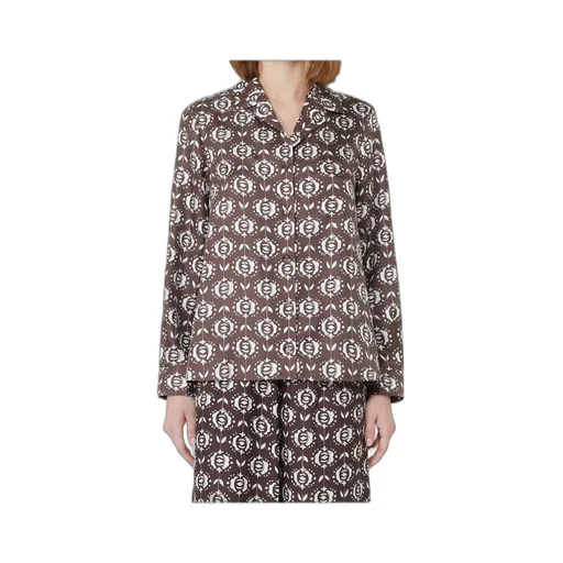 Oncia Pattern-Printed Long-Sleeved Shirt