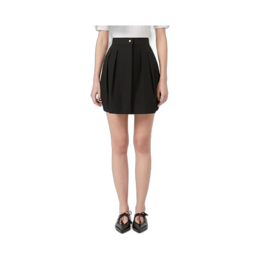 Short Cotton Twill Skirt