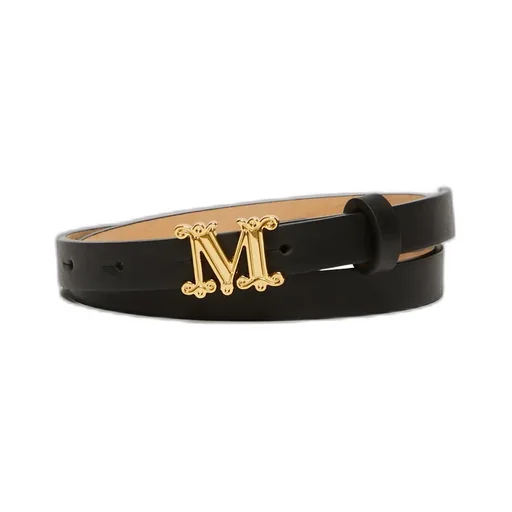 Leather Monogram Belt