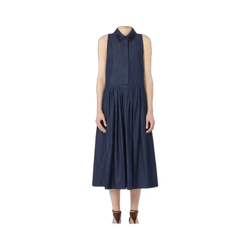 Sleeveless Denim Dress