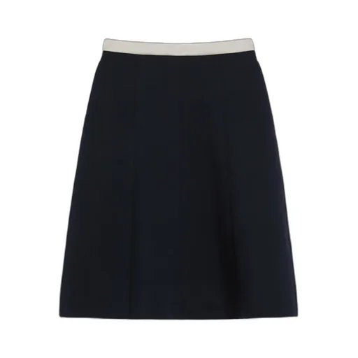 Pleated Jersey Skirt